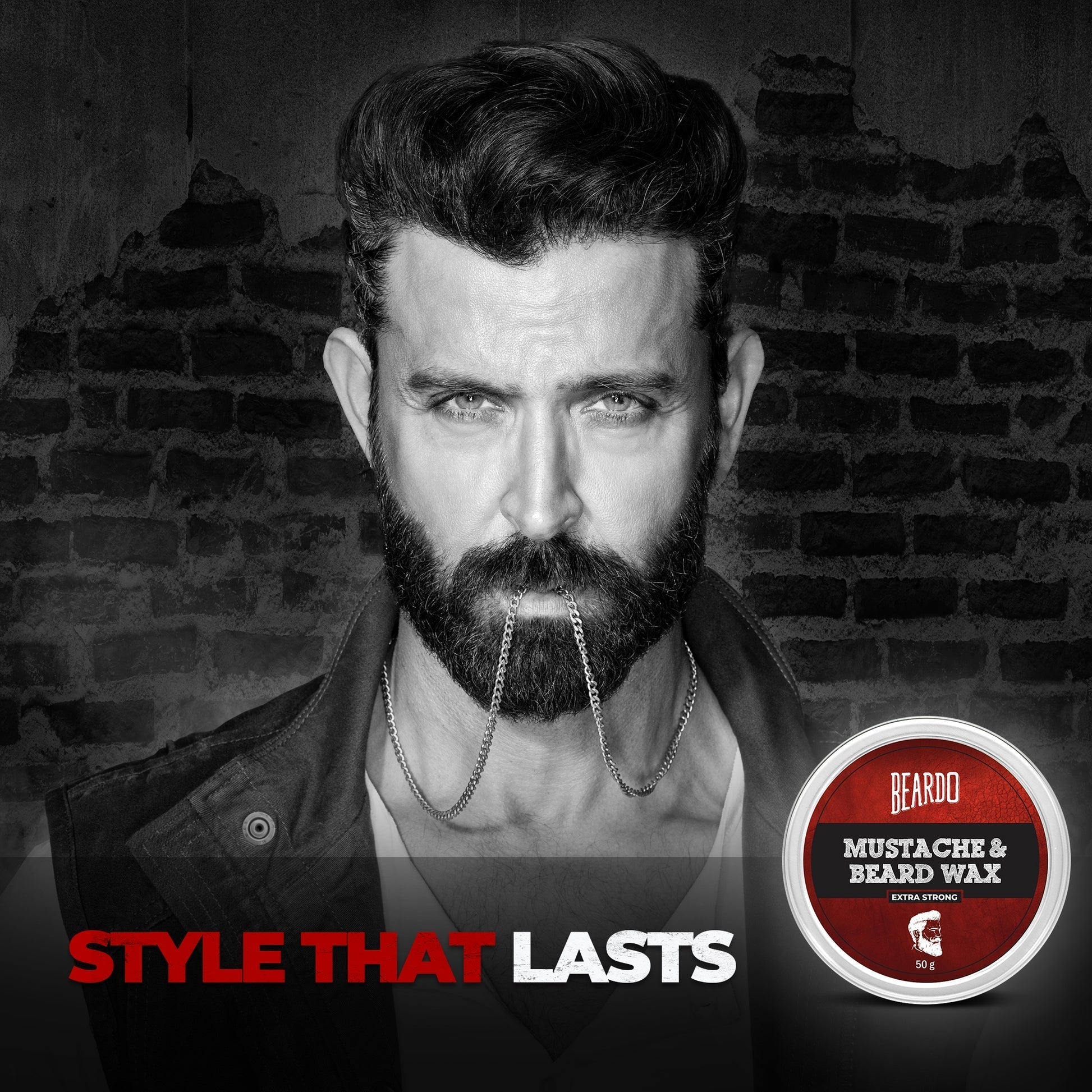 Beard Styling Wax for Men with Strong Hold