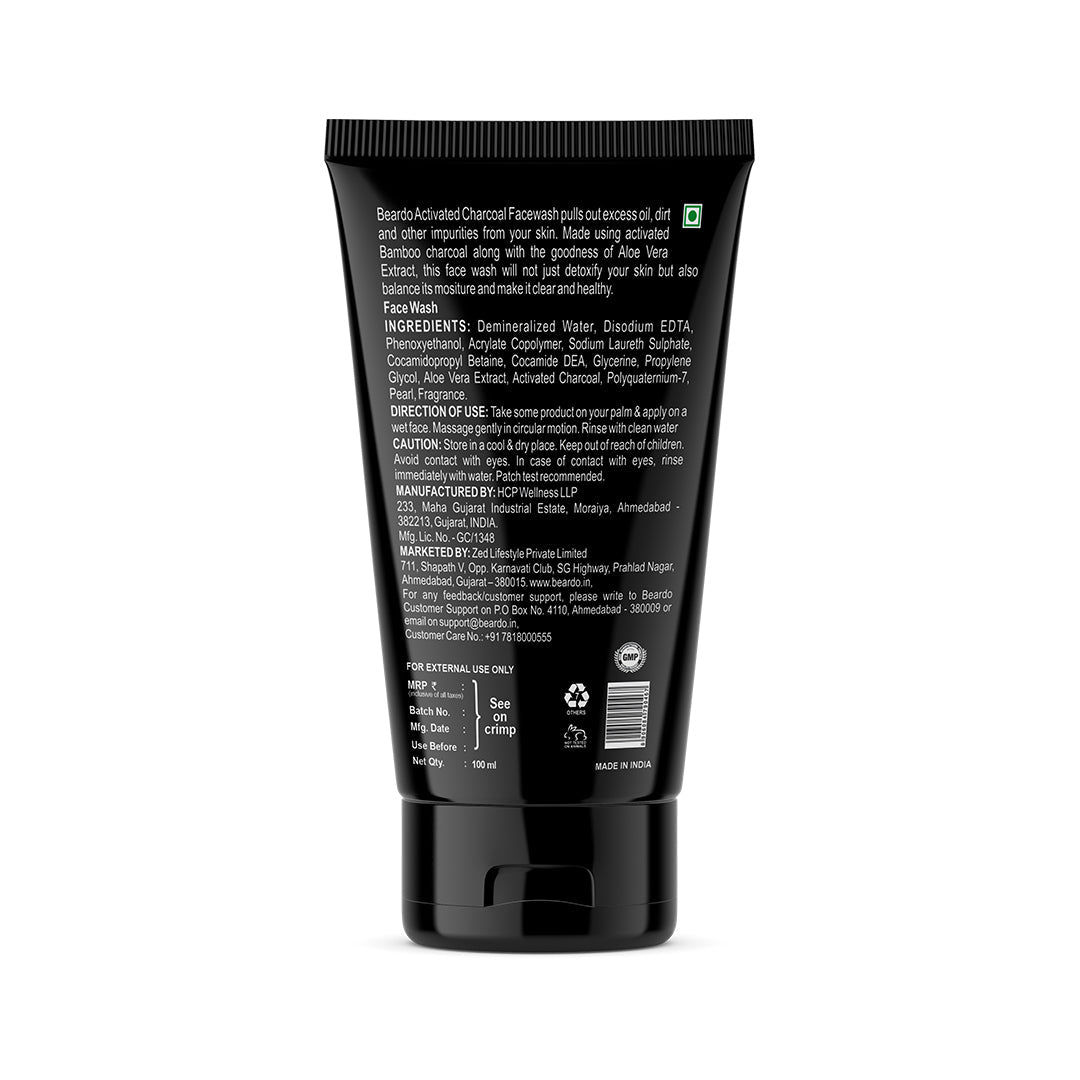 Beardo Charcoal Facewash & Charcoal Bodywash Combo - Image 11 - Buy from Indicrest