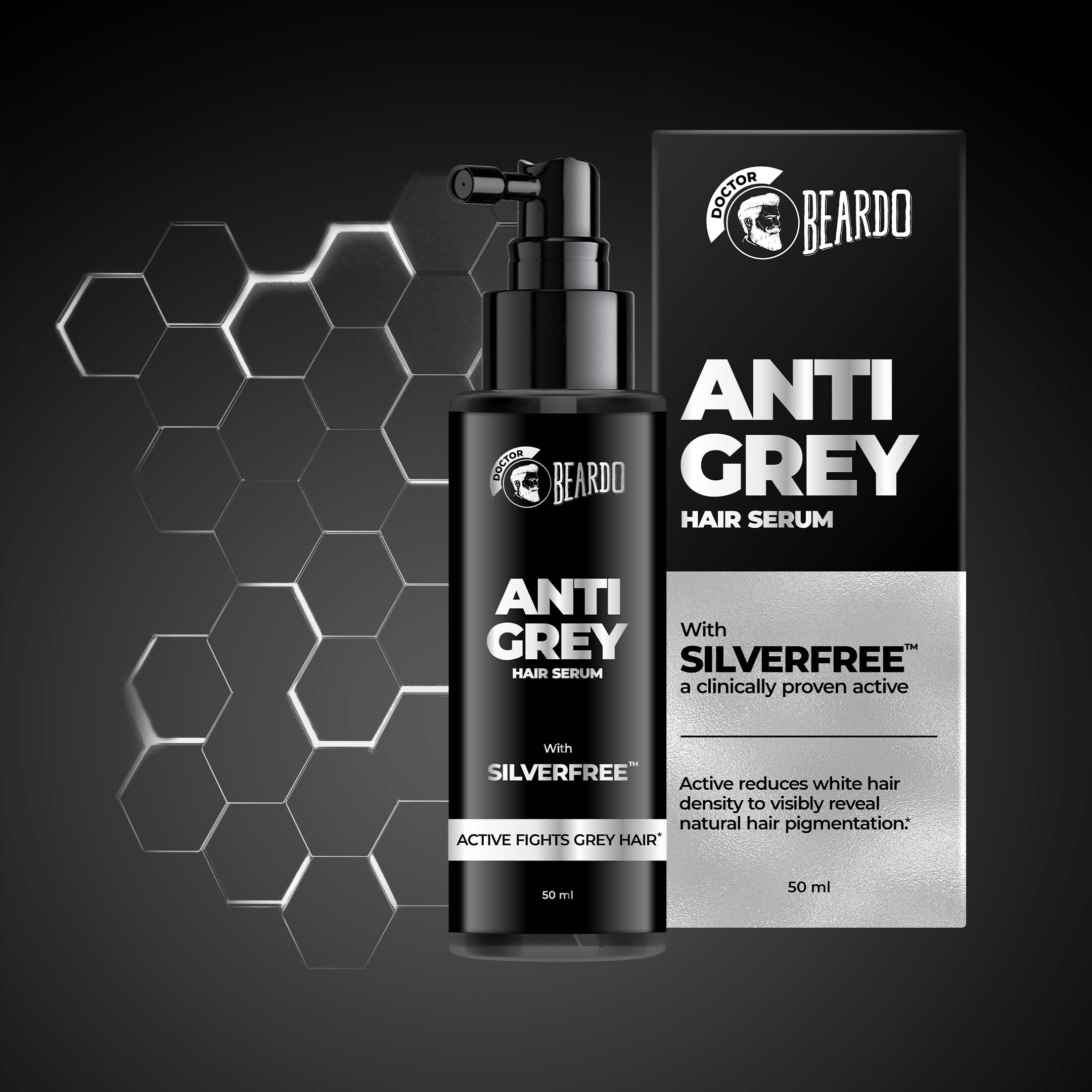 Beardo Anti Grey Hair Serum, 50ml - Buy from Indicrest