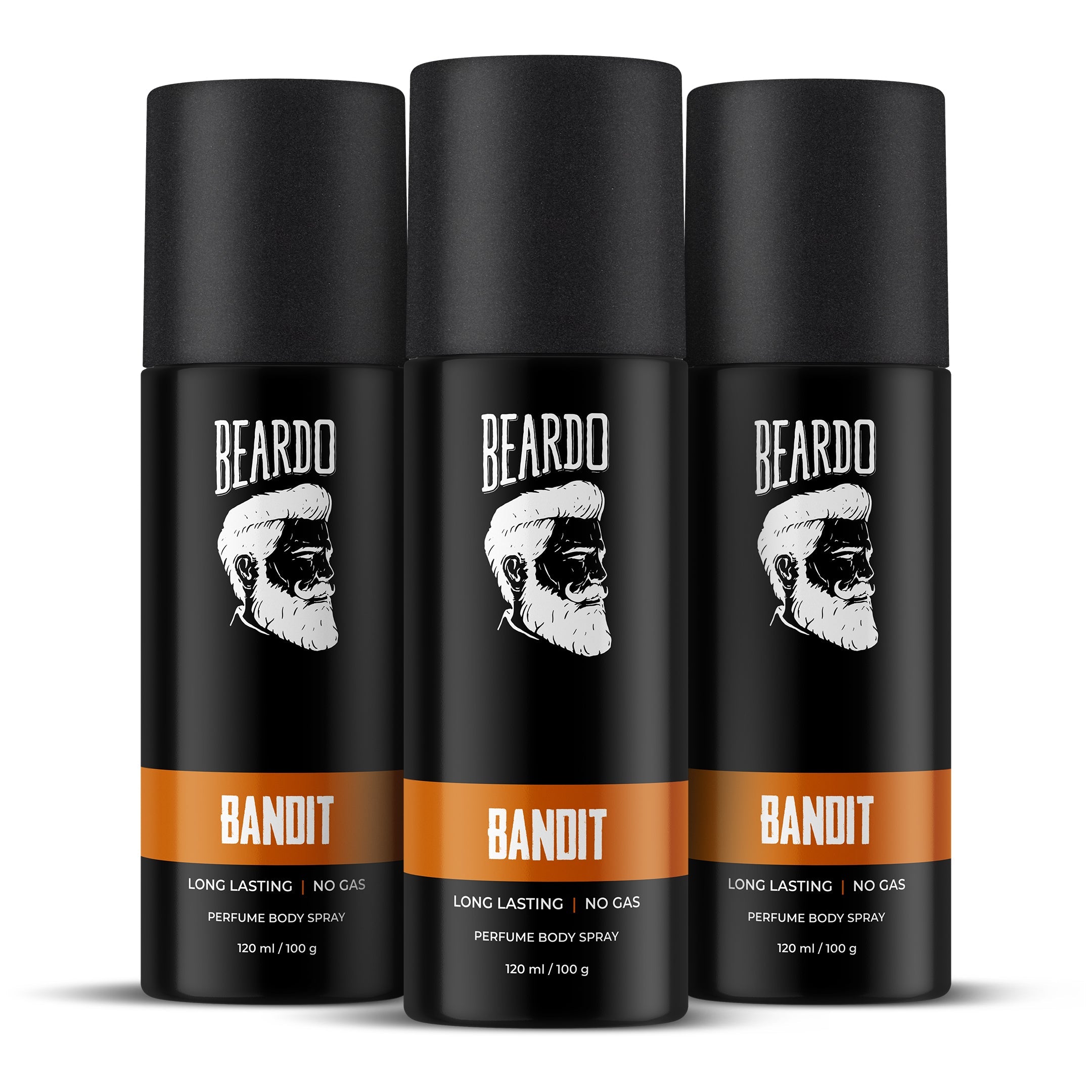 Beardo Bandit Perfume Body Spray, Pack of 3 - Buy from Indicrest