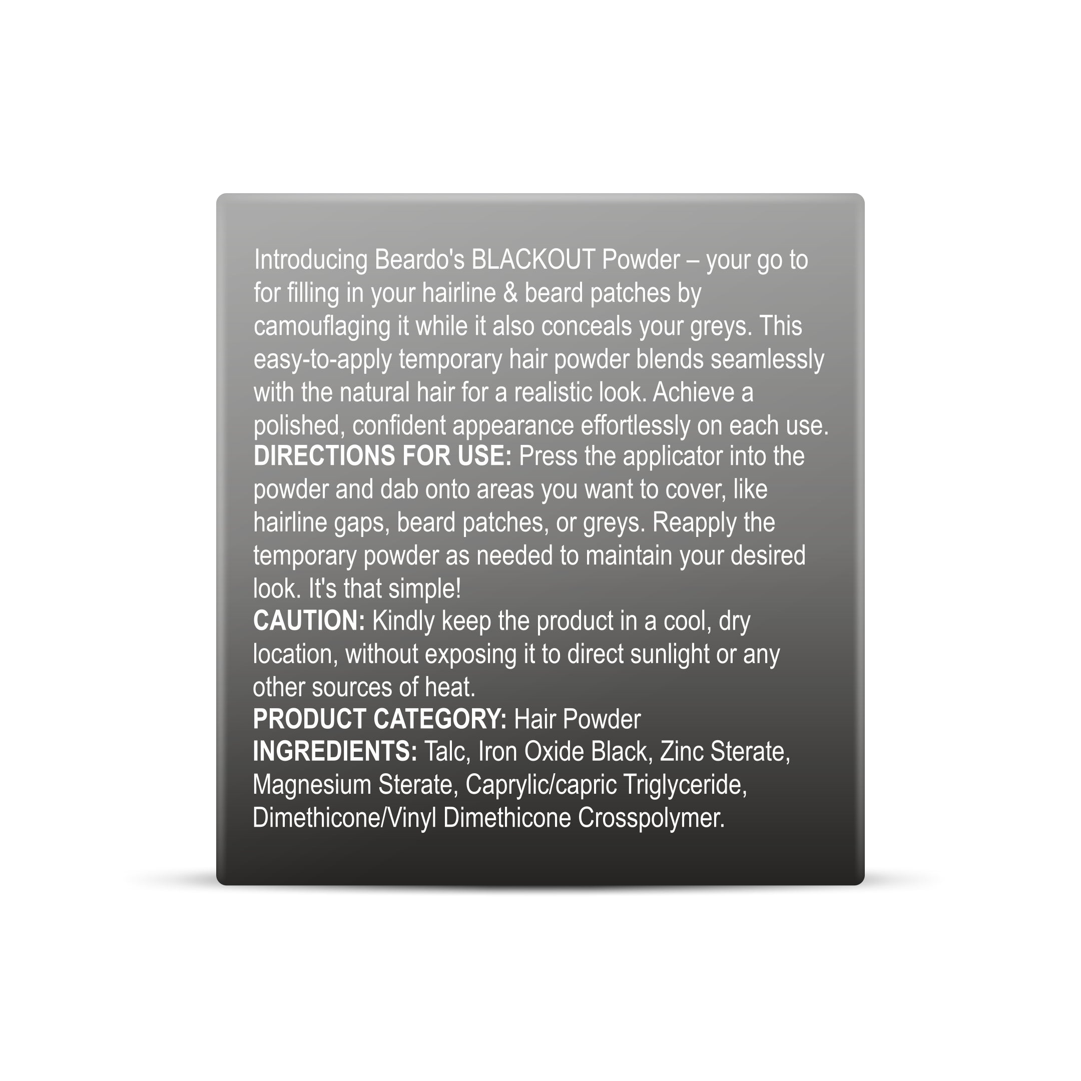 Beardo Blackout Powder, 4g - Image 13 - Buy from Indicrest