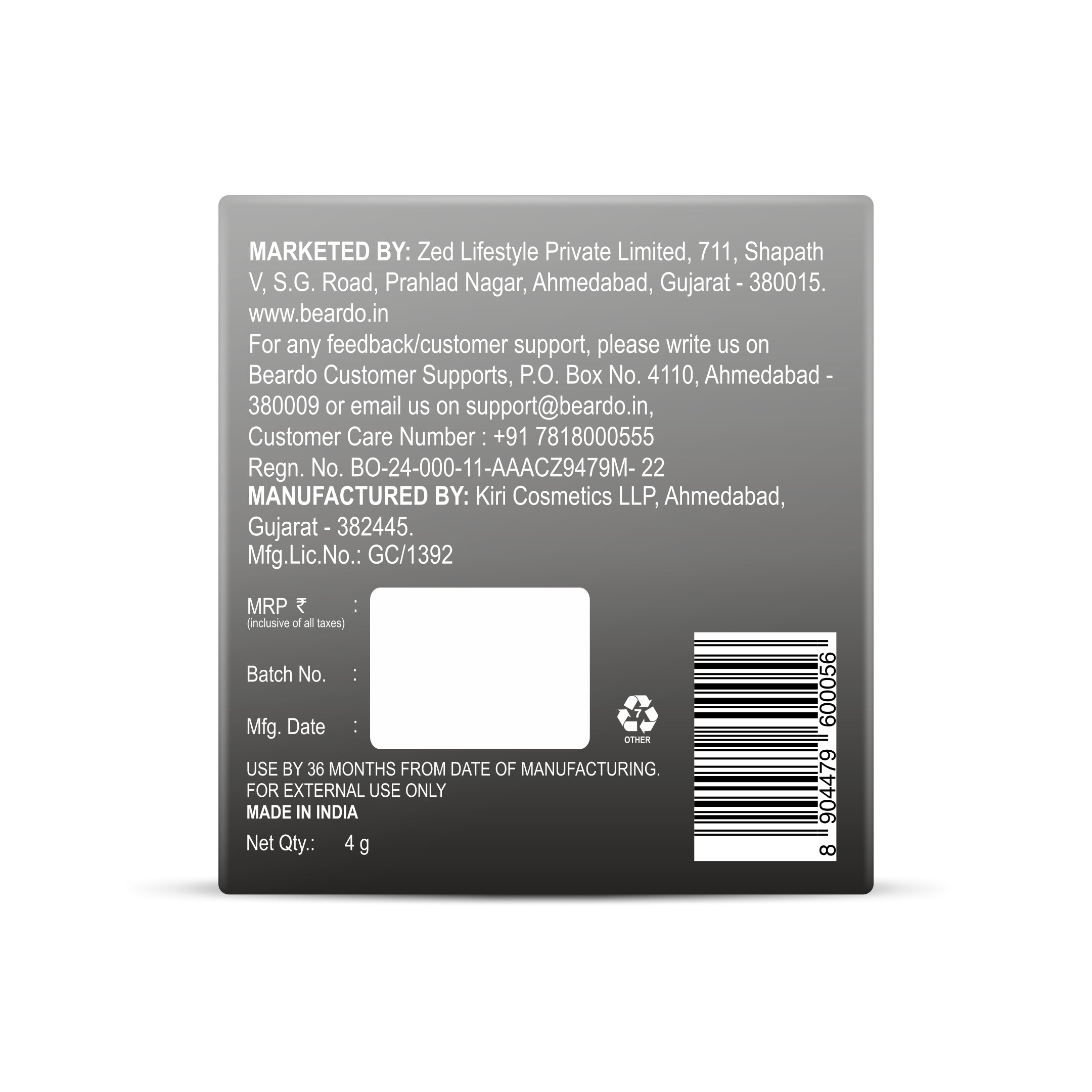 Beardo Blackout Powder, 4g - Image 12 - Buy from Indicrest