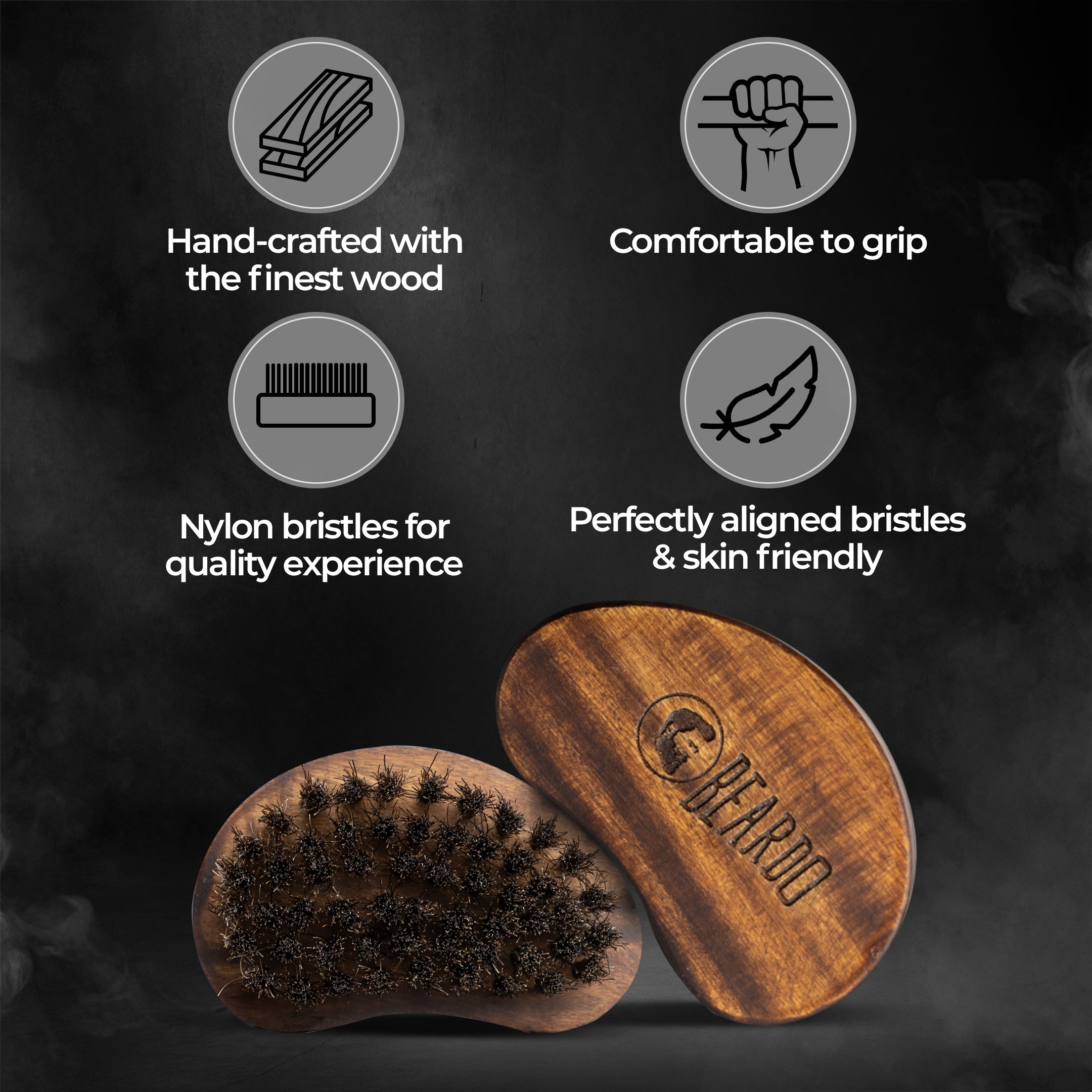 Beardo BOAR Bristle Beard brush - Image 3 - Buy from Indicrest