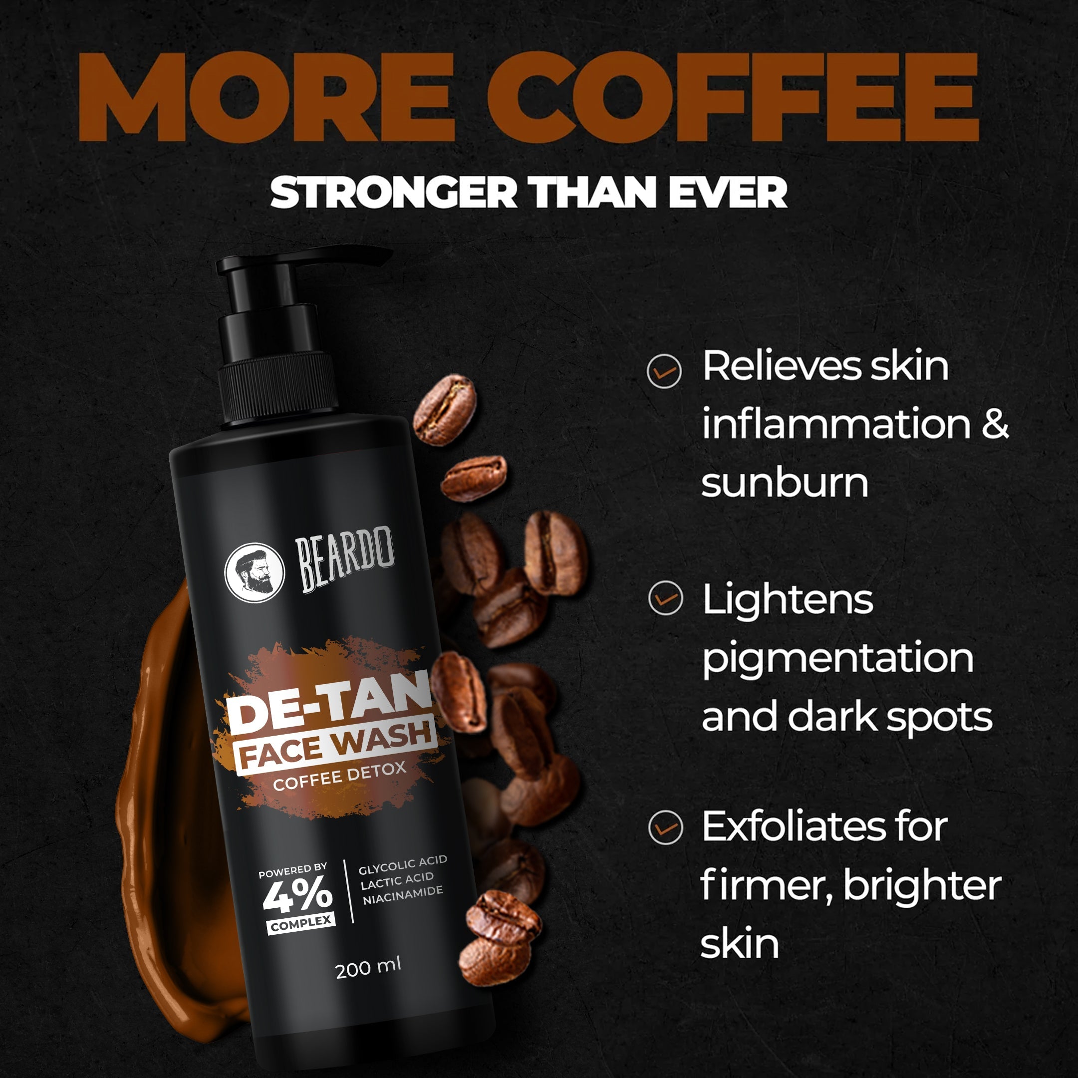 Beardo De-Tan Facewash for Men, 200ml - Image 2 - Buy from Indicrest