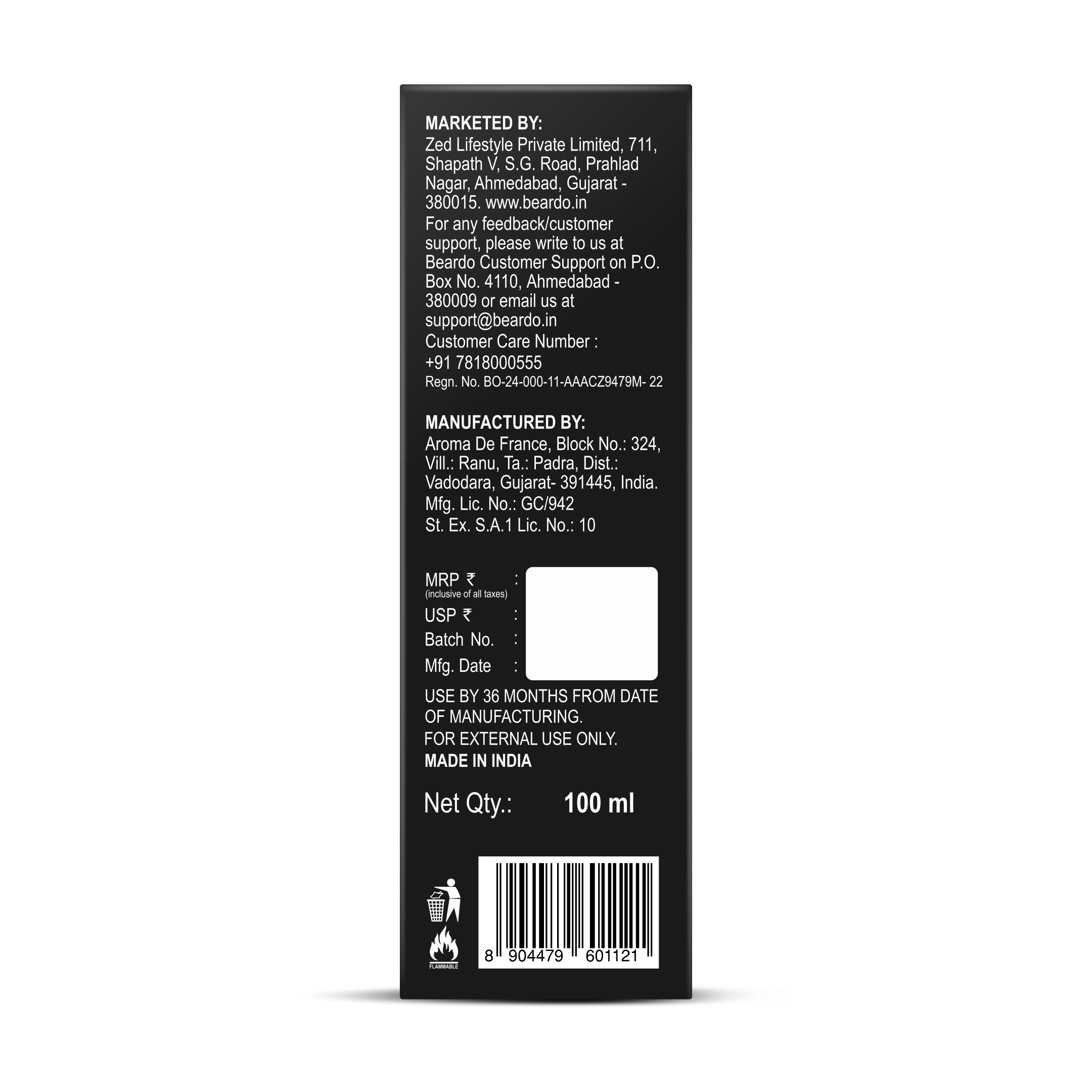 Beardo Don Perfume EDP, 100ml - Image 9 - Buy from Indicrest
