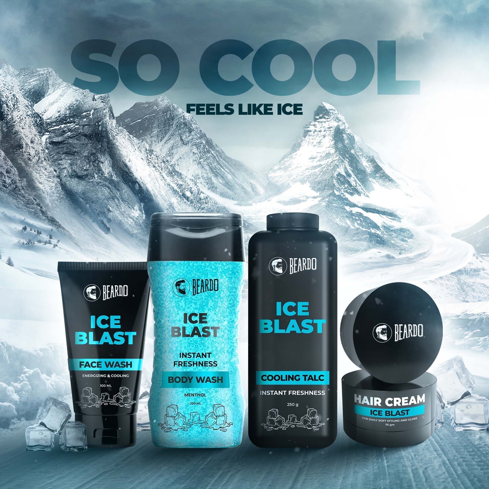 Beardo Ice Blast Facewash Ingredients Highlight