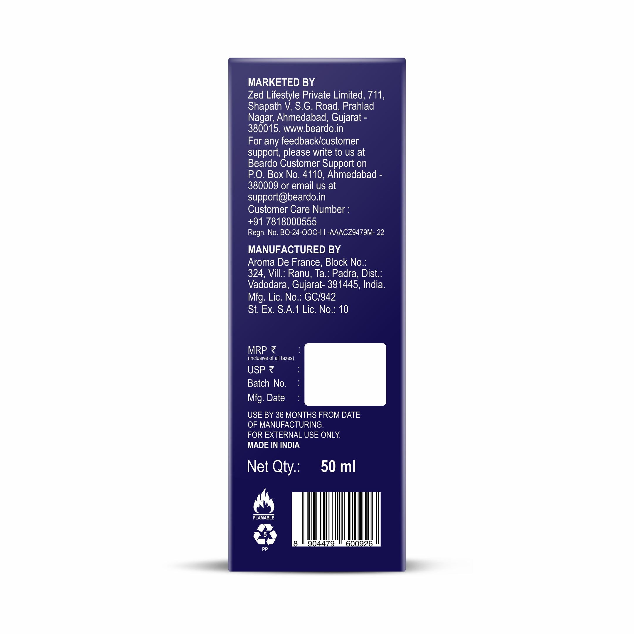 Beardo LSD Perfume EDP, 50ml - Image 7 - Buy from Indicrest