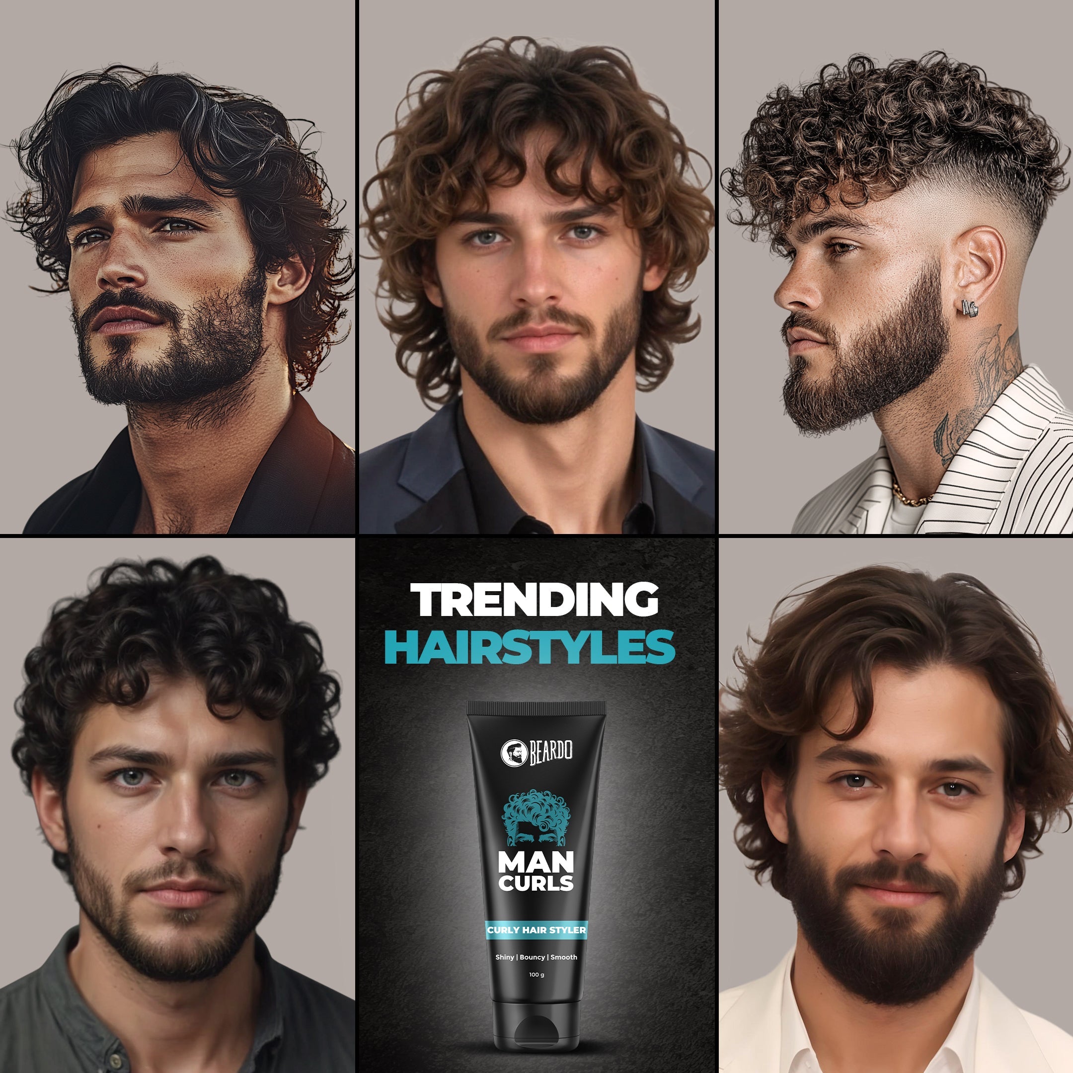 Beardo Man Curls Curly Hair Styler, 100g - Image 2 - Buy from Indicrest