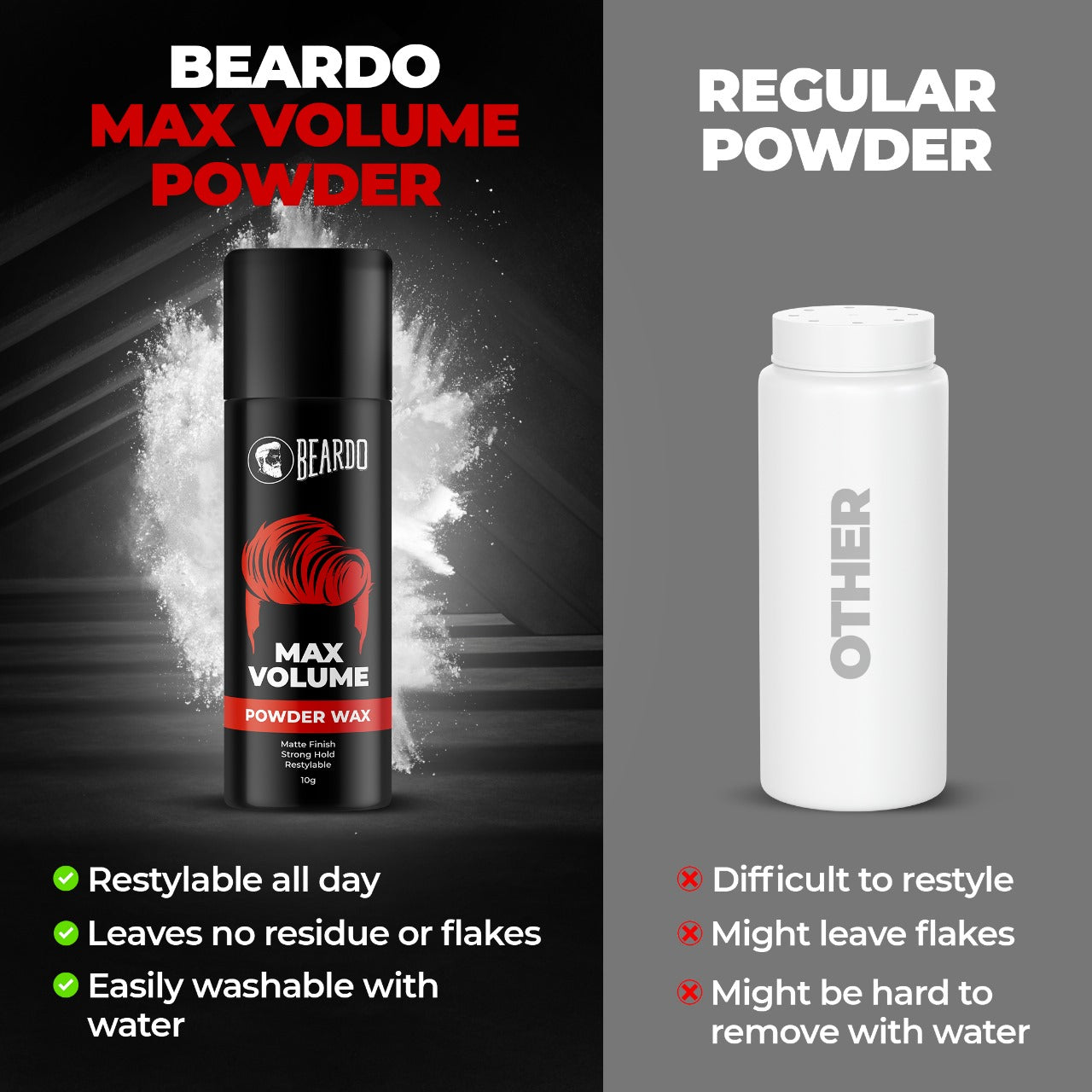 Beardo Max Volume Powder Wax – Ingredients Highlight