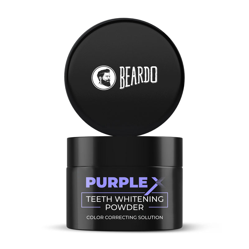 Beardo Purple X Teeth Whitening Powder, 50g - Buy from Indicrest