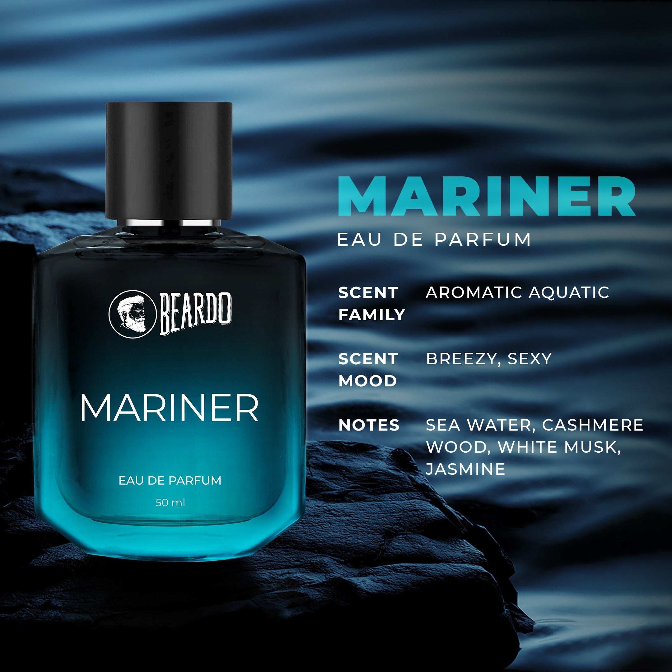 Beardo Mariner Perfume EDP, 50ml - Image 5 - Buy from Indicrest