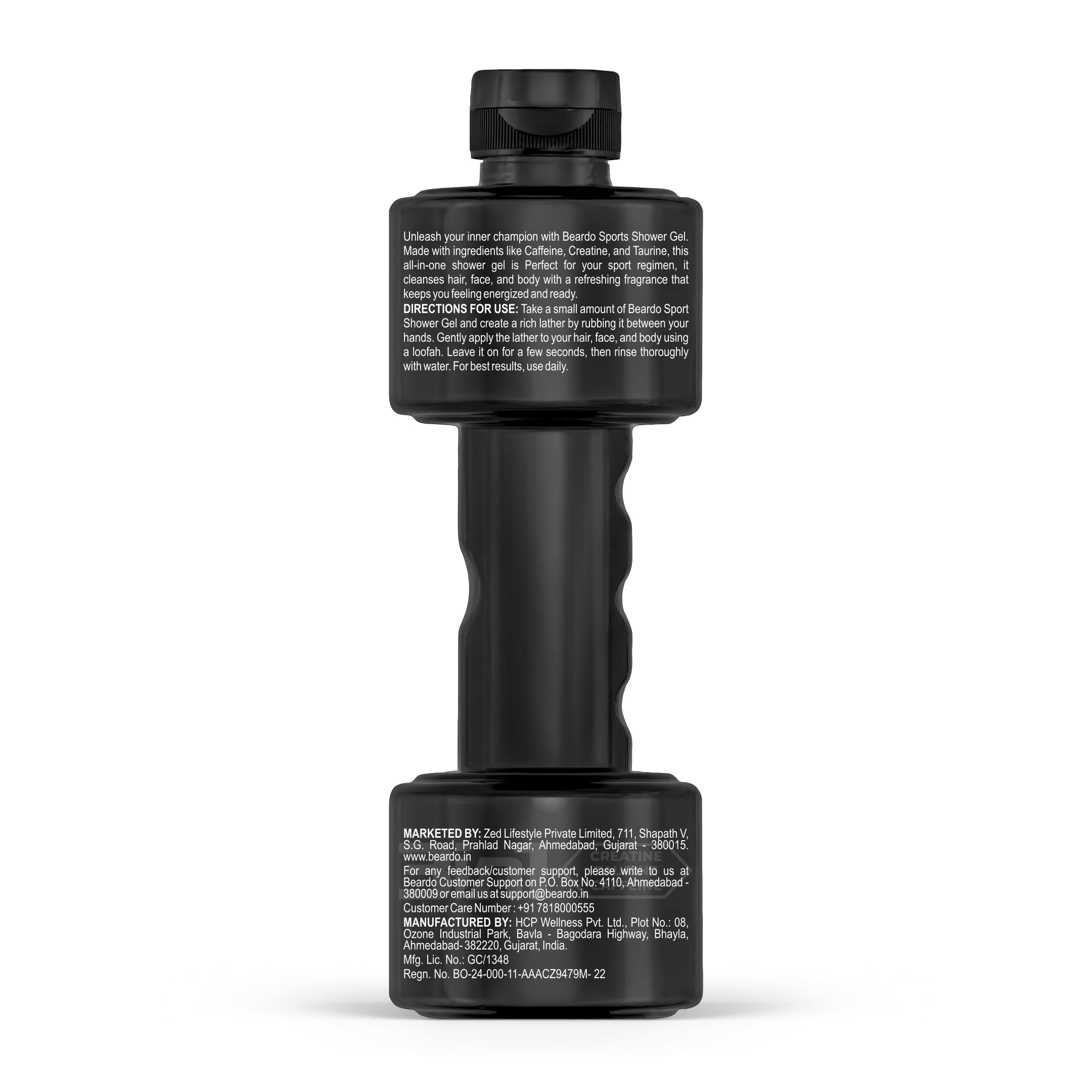 Beardo Sport 3-in-1 Body Wash Shower Gel, 450ml - Image 10 - Buy from Indicrest
