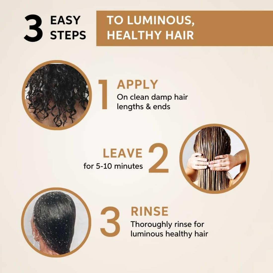 Before and after hair results using Wella Oil Reflections Luminous Reboost Mask