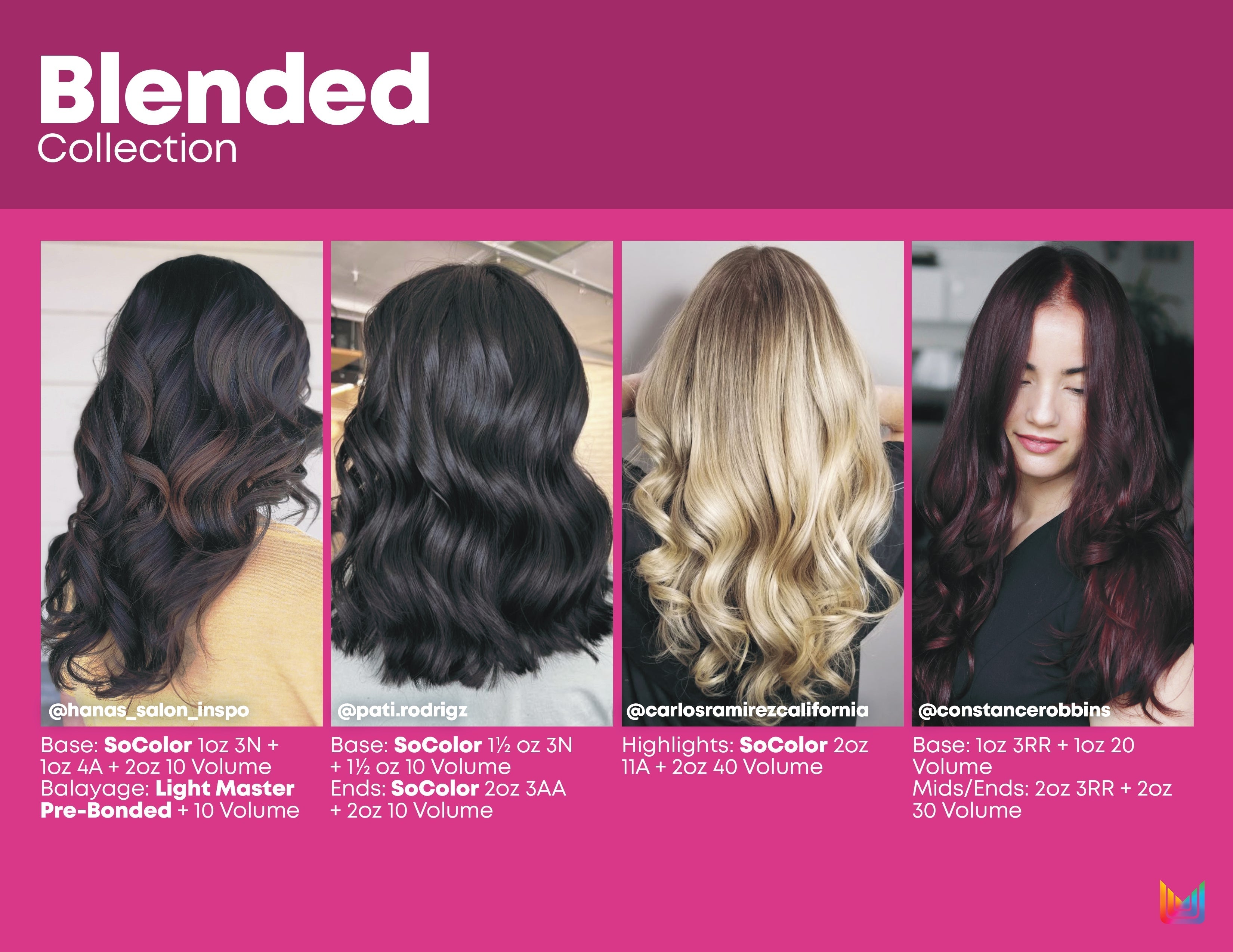 Before and after using Matrix SoColor hair dye