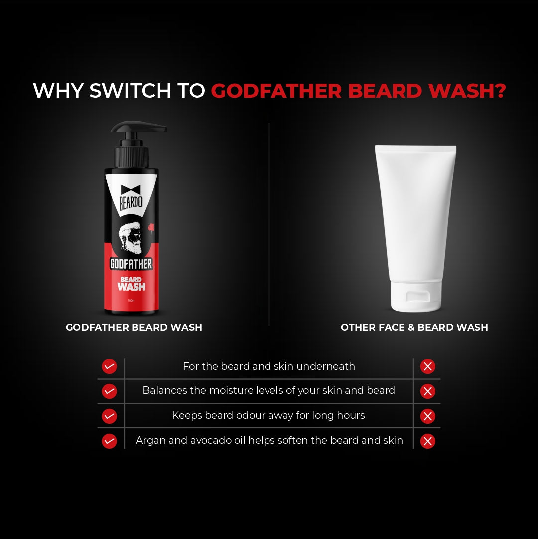 Beardo Godfather Beard Wash, 100ml - Image 3 - Buy from Indicrest