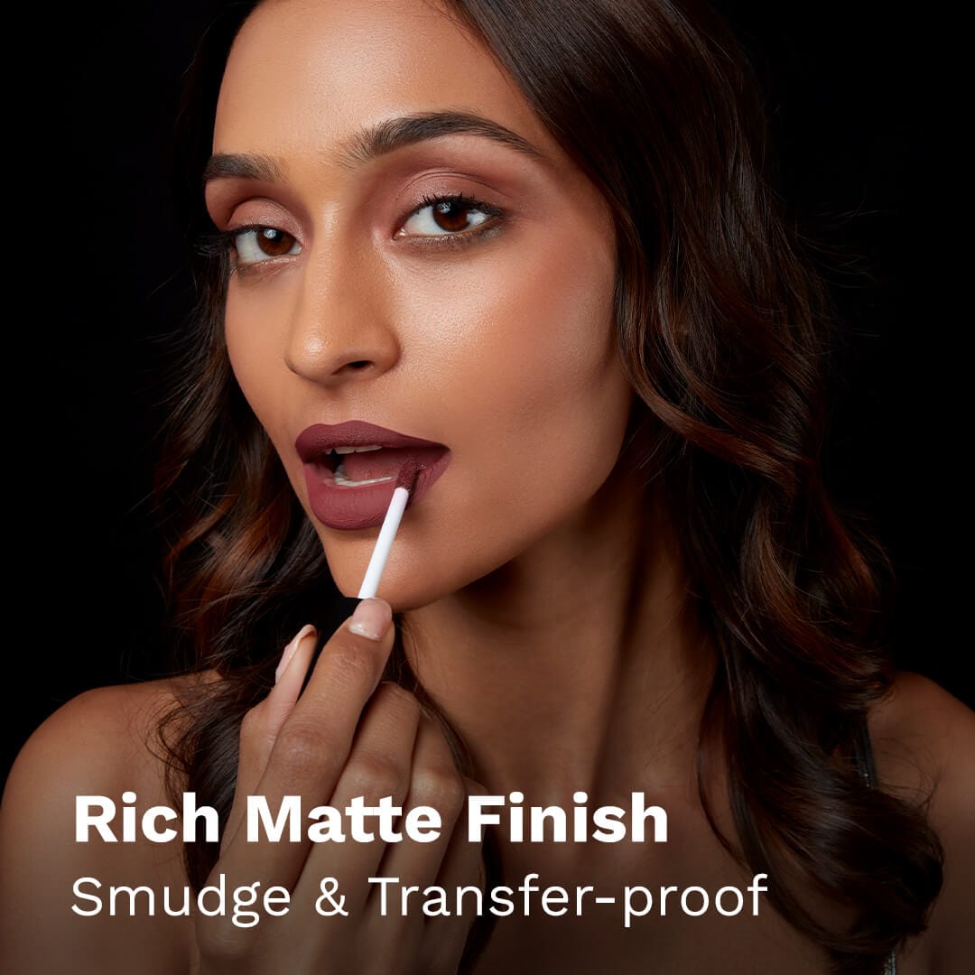 pilgrim matte me up liquid lipstick berry tease 02   Image 3   Buy from Indicrest