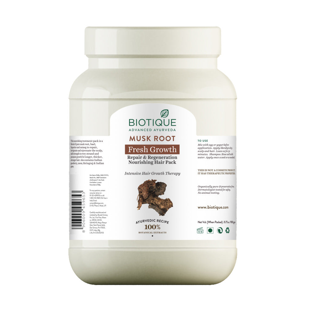 Biotique Musk Root Hair Mask, 230g - Image 10 - Buy from Indicrest