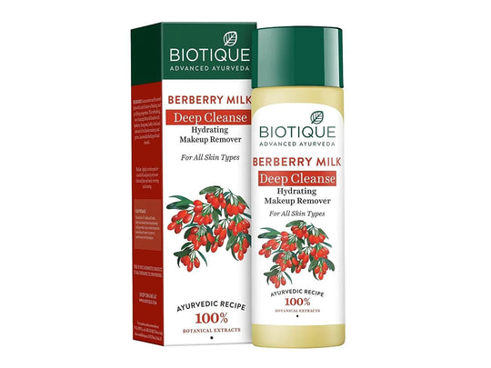 Biotique Berberry Milk Deep Cln Mkup Rmv 120ml - Indicrest Buy at Indicrest