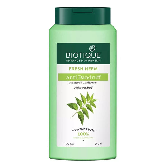 Biotique Fresh Neem A-D Shmp With Cndtnr 340ml - Indicrest Buy at Indicrest