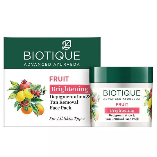 Biotique Fruit Brightening Face Pack 75gm - Indicrest Buy at Indicrest