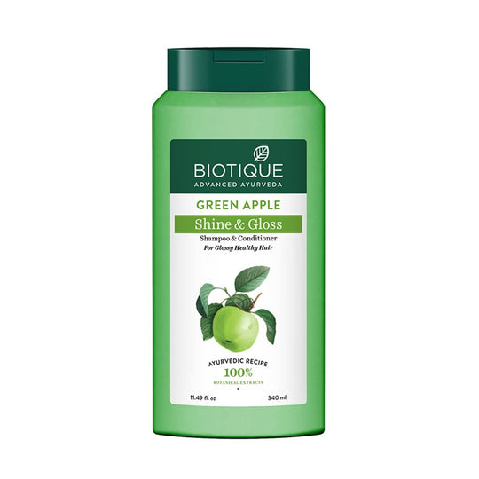 Biotique Green Apple Shmp & Cndtnr 340ml - Indicrest Buy at Indicrest