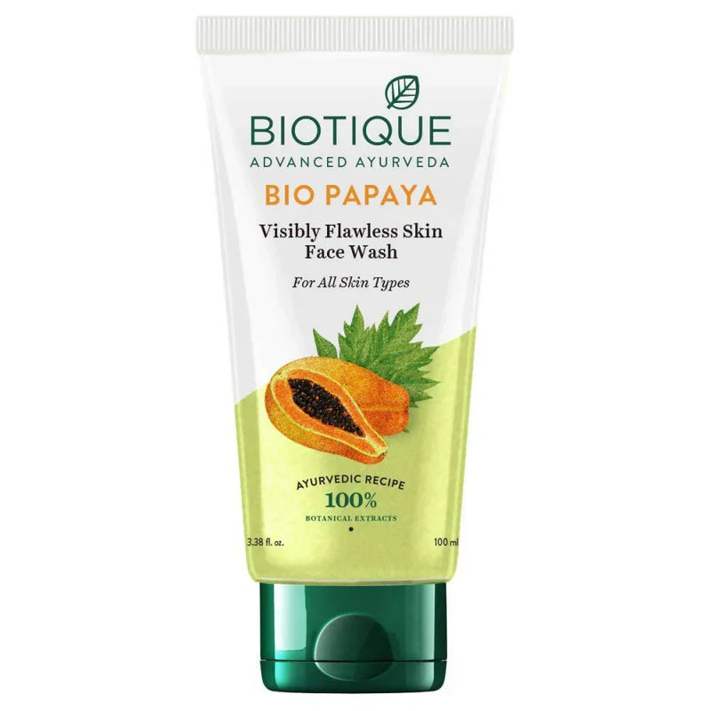 Biotique Papaya Deep Cleanse Face Wash 100ml - Indicrest Buy at Indicrest