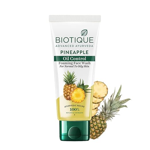 Biotique Pineapple Oil Control Face Wash 100ml - Indicrest Buy at Indicrest