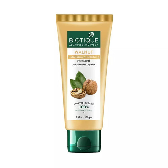 Biotique Walnut Exfl & Polish Face Scrub 50gm - Indicrest Buy at Indicrest