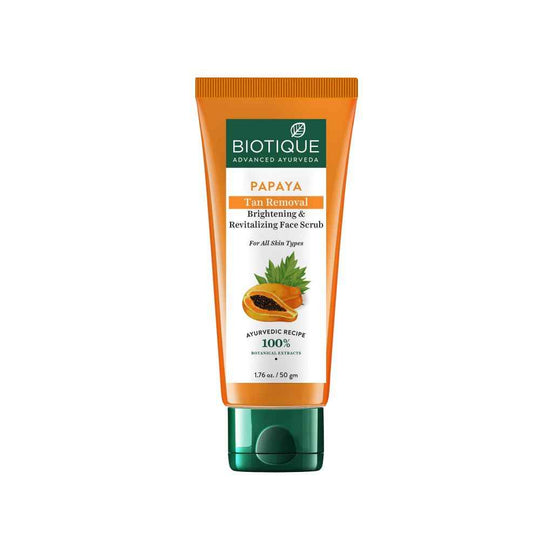 Biotique Papaya Tan Removal Face Scrub 100gm Buy at Indicrest
