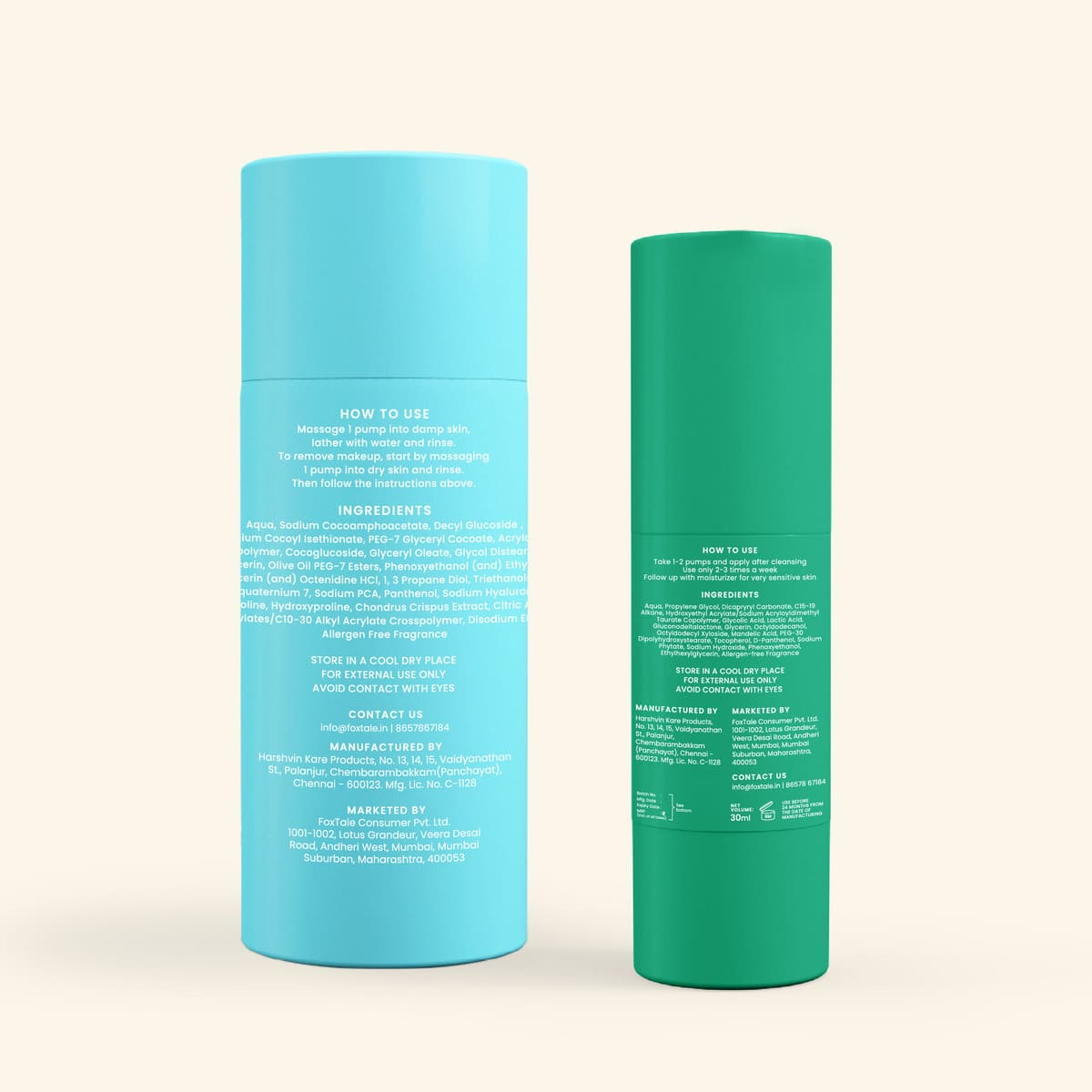 Foxtale Blackhead Reduction Duo Hydrating Face Wash + Overnight Glow Mask - Image 6 - Buy from Indicrest
