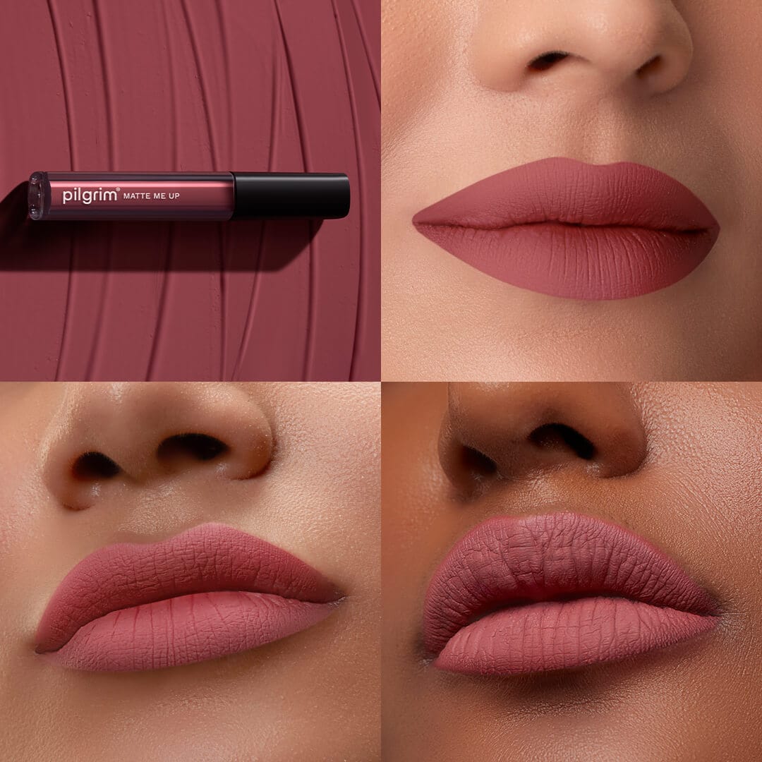 pilgrim matte me up liquid lipstick blushin nude 10   Image 2   Buy from Indicrest