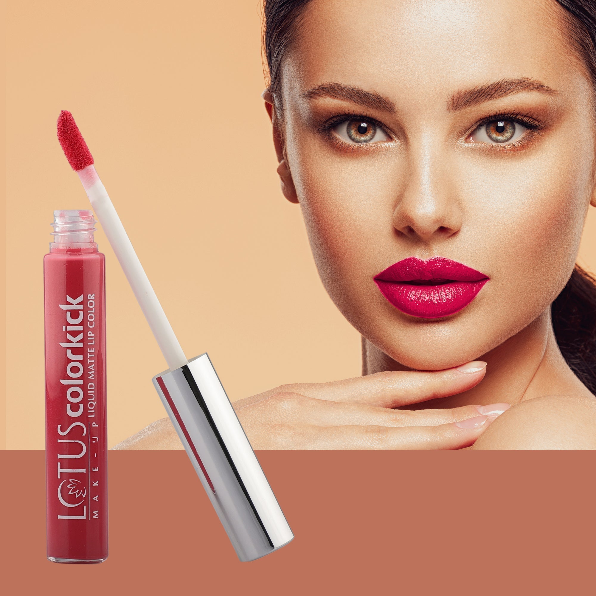 Lotus Herbals Colorkick Liquid Matte LipColor, CLM08, 6g