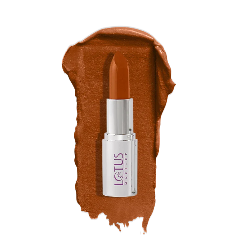 Lotus Herbals Ecostay Butter Matte Lip Color, Brown Bella, 4.2g
