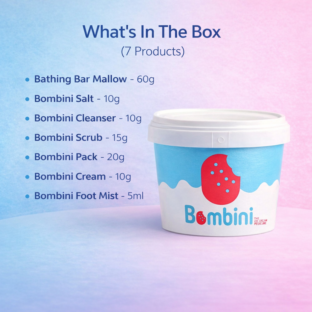 Bombini The Ice Cream Pedicure What's In The Box