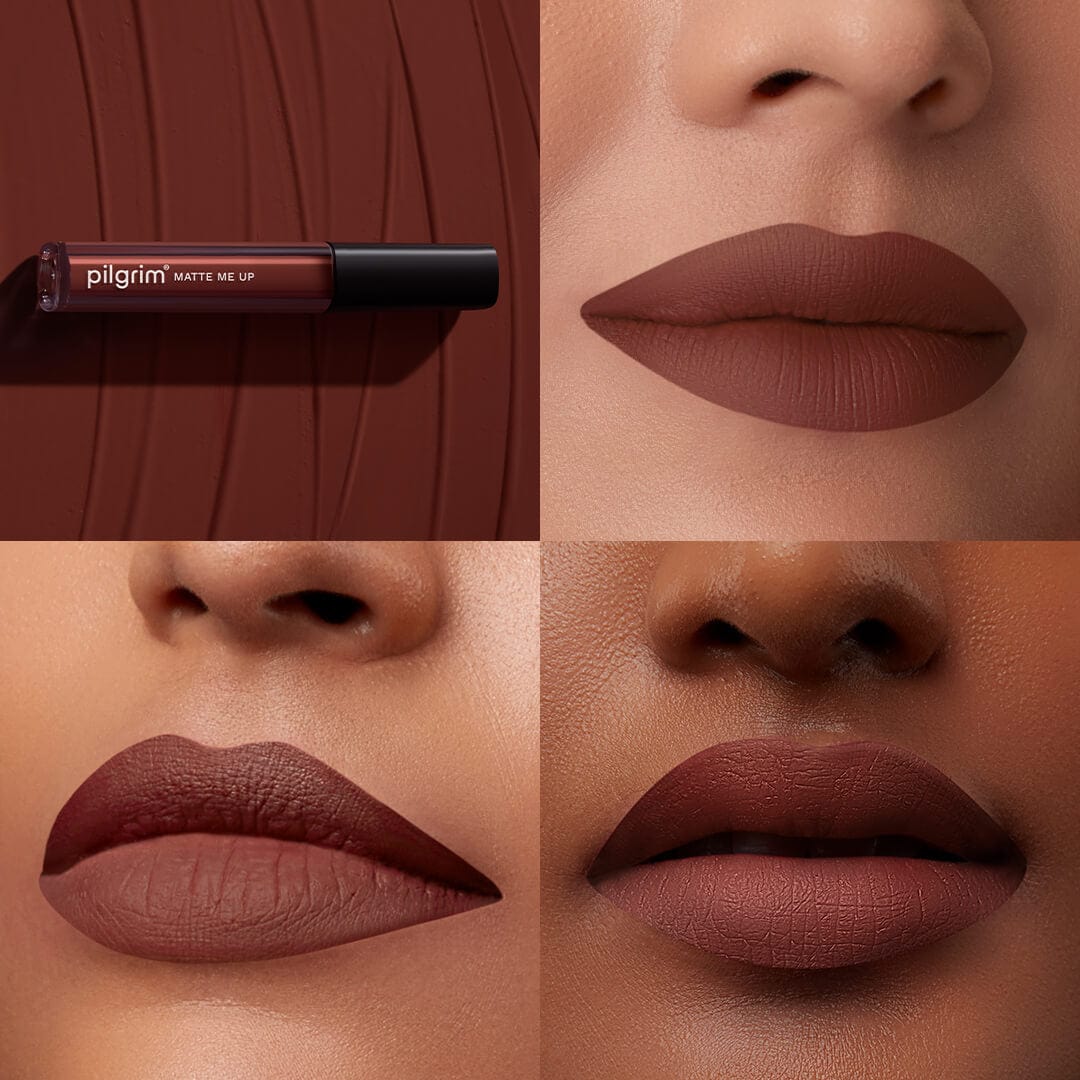 pilgrim matte me up liquid lipstick bossy brown 03   Image 2   Buy from Indicrest