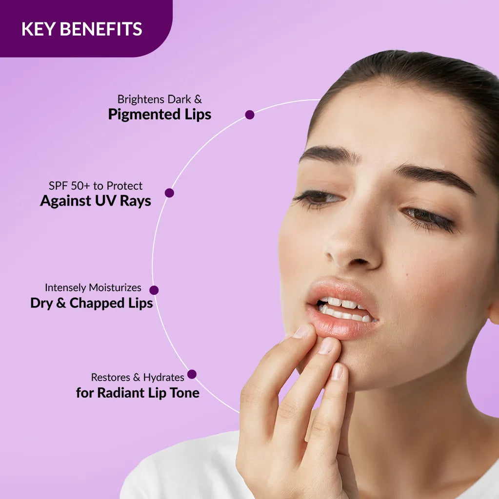 Fixderma Brightening & Tinted Lip Balm with SPF 50+ | Perfect Lip Care Kit for Dry & Dark Lips, Lip Balm 15ml + Tinted Lip Balm 15ml - Image 5 - Buy from Indicrest