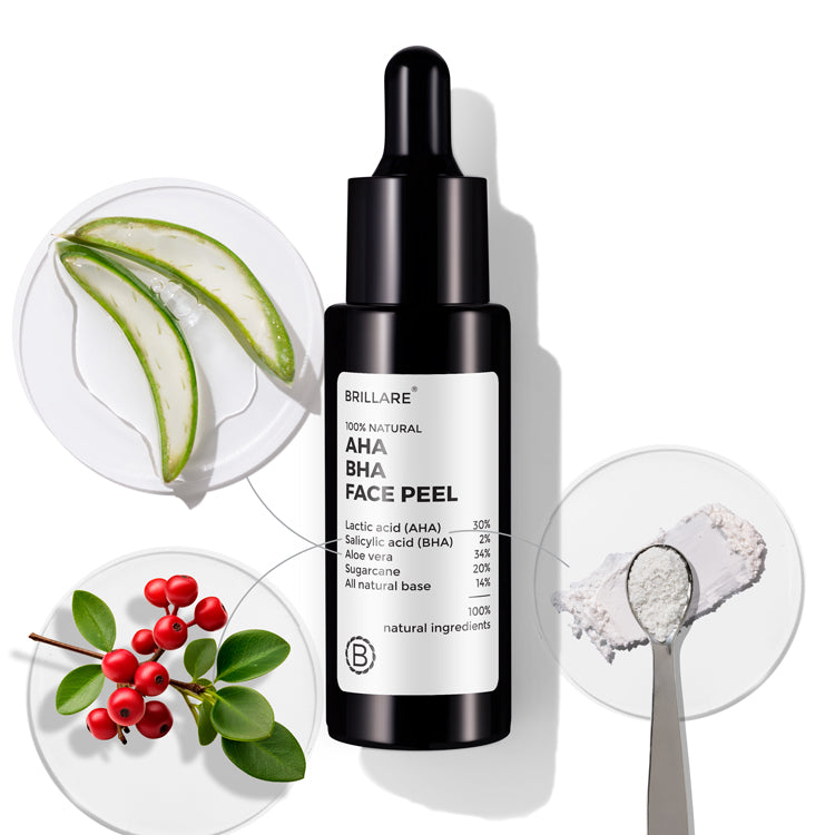 Brillare AHA BHA Exfoliating Face Peeling Solution, 30ml - Buy from Indicrest