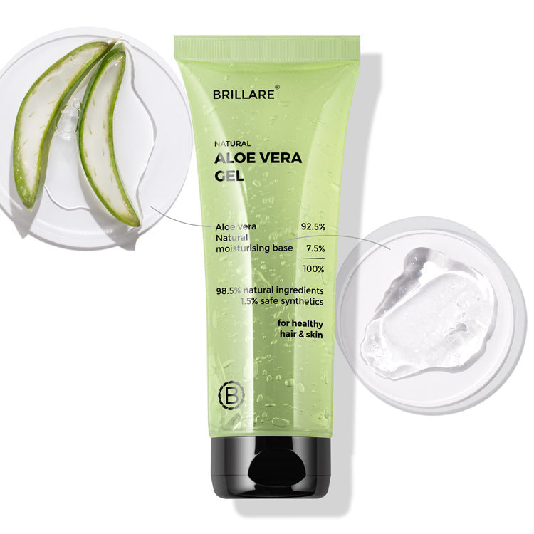 Brillare Pure Aloe Vera Gel For Nourished Hair & Skin, 200g - Buy from Indicrest