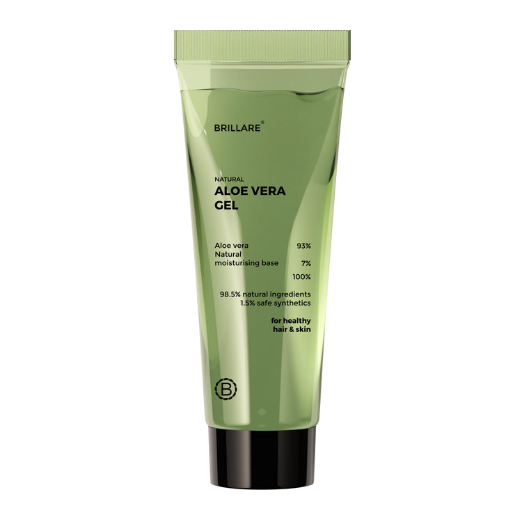 Brillare Mini Pure Aloe Vera Gel For Nourished Hair & Skin, 20ml - Image 7 - Buy from Indicrest
