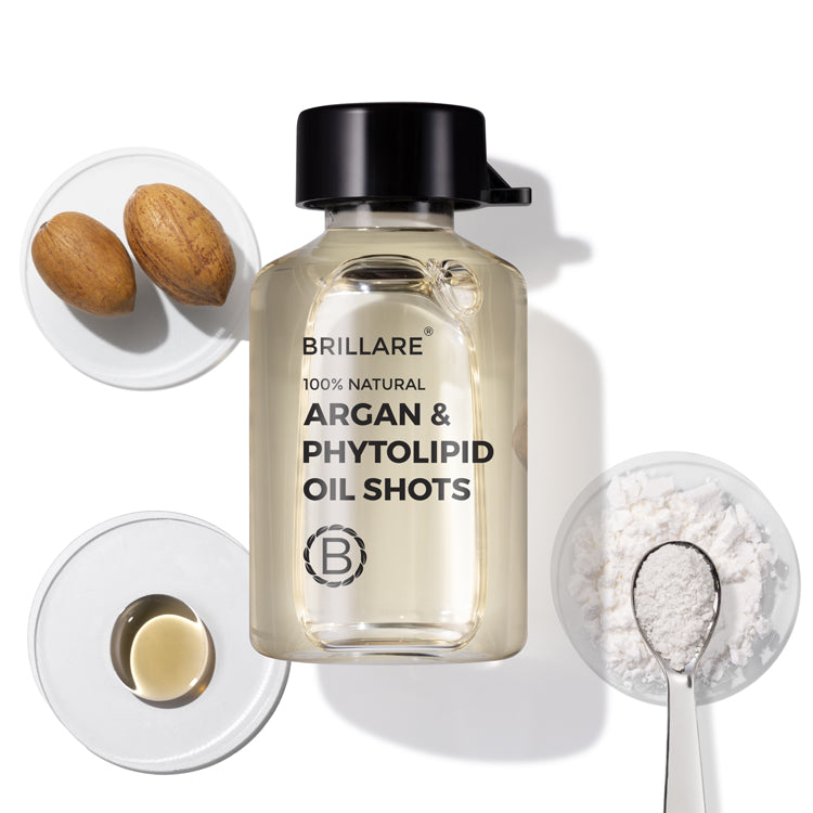 Brillare Argan & Phytolipid Oil Shots For Dry, Frizzy Hair, 6ml X 8 - Buy from Indicrest