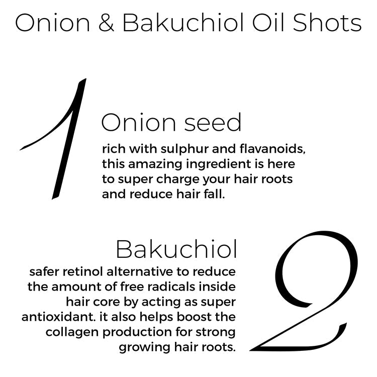 Brillare Onion & Bakuchiol Oil Shots and Onion Oil Combo For Hair Fall Reduction - Image 5 - Buy from Indicrest