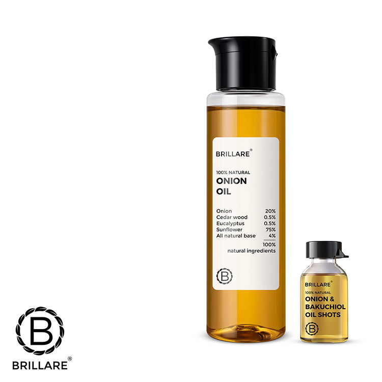 Brillare Onion & Bakuchiol Oil Shots and Onion Oil Combo For Hair Fall Reduction - Image 8 - Buy from Indicrest