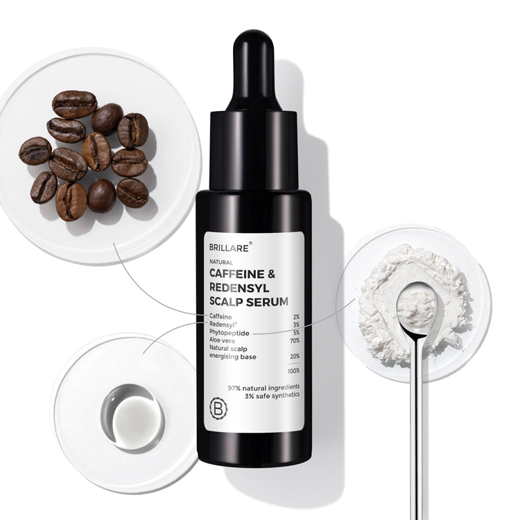 Brillare Caffeine & Redensyl Scalp Serum For Hair Growth, 30ml - Buy from Indicrest
