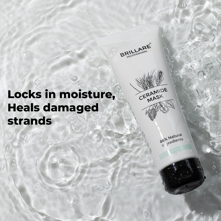 Brillare Ceramide Conditioner For Dry, Damaged & Clinically Treated Hair, 125g - Image 2 - Buy from Indicrest