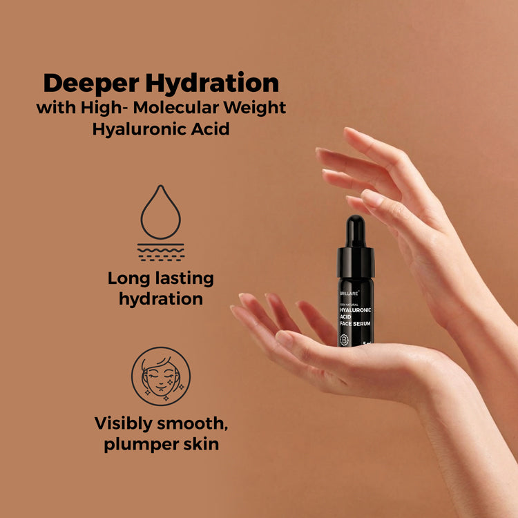 Brillare Mini Hyaluronic Acid Face Serum For youthful Skin, 5ml - Image 2 - Buy from Indicrest