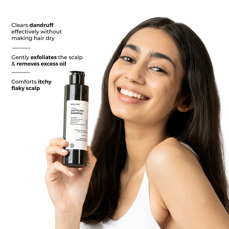 Brillare Lactylate Shampoo To Reduce Dandruff, 200ml - Image 3 - Buy from Indicrest