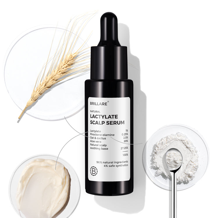 Brillare Lactylate & Piroctone Olamine Scalp Serum for Dandruff Control, 30ml - Buy from Indicrest