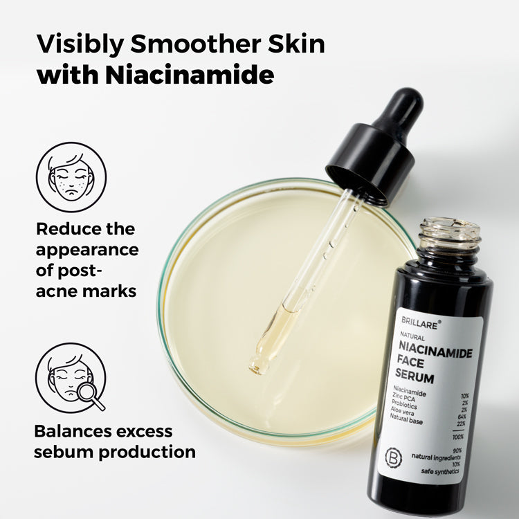 Brillare 10% Niacinamide Face Serum for Smooth, Glowing Skin, 30ml - Image 2 - Buy from Indicrest