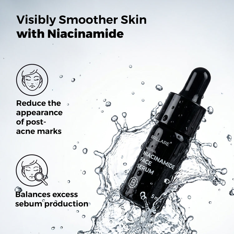 Brillare Mini Niacinamide Face Serum for Smooth, Glowing Skin, 5ml - Image 2 - Buy from Indicrest