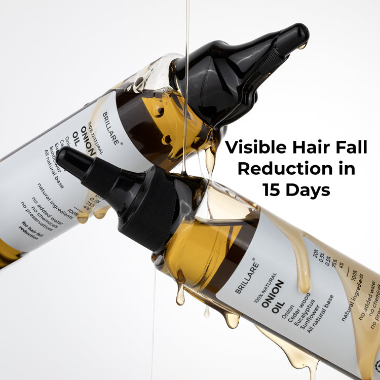 Brillare Onion Hair Oil for Hair Fall Reduction, 100ml - Image 2 - Buy from Indicrest